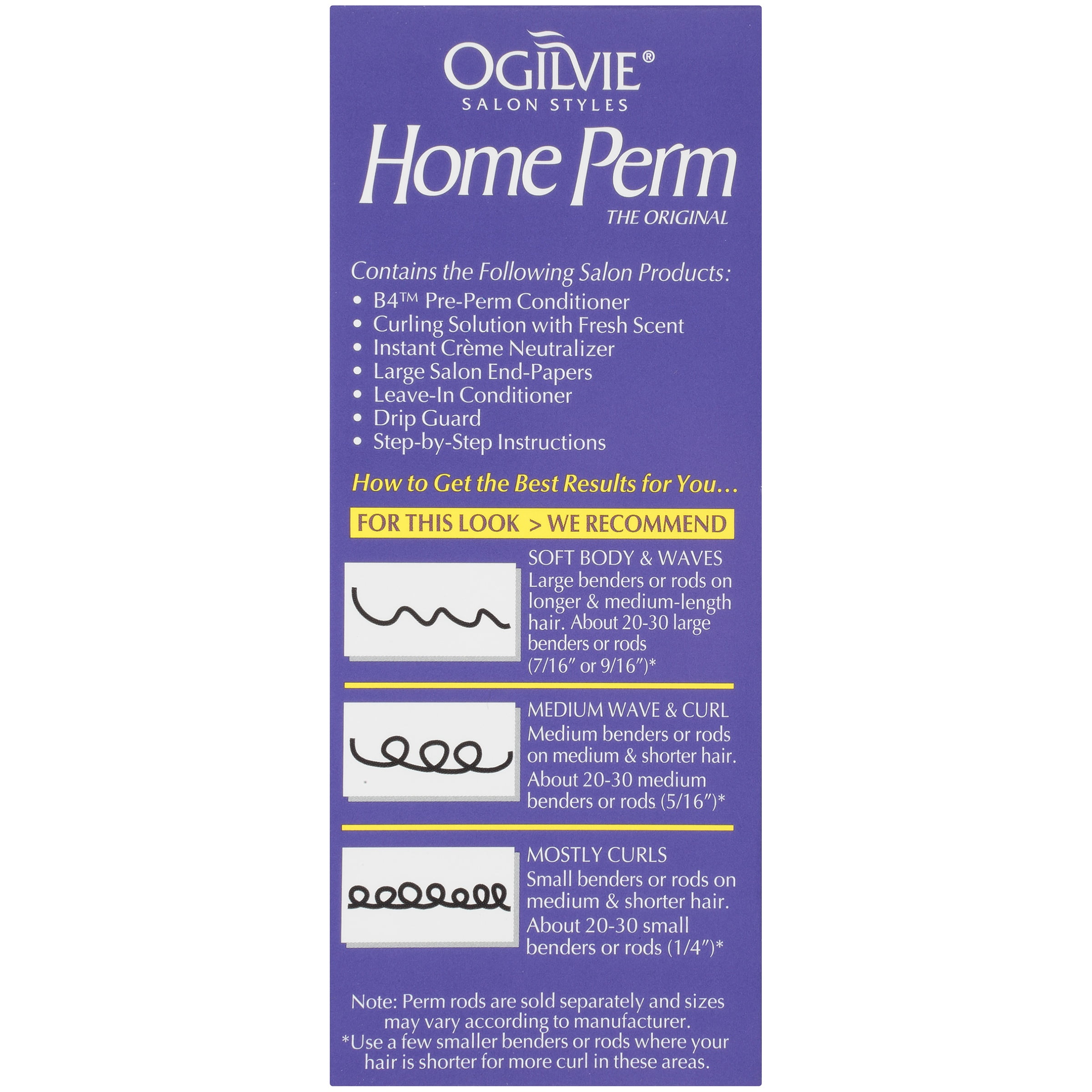 Ogilvie Home Perm For Color Treated Thin Or Delicate Hair 1 Ct