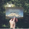 thumbnail image 2 of Denali National Park, Alaska, John Muir, The Mountains are Calling, Circle, Photograph (4x6 Birch Wood Postcards, 2-Pack Stationary, Rustic Home Wall Decor), 2 of 5