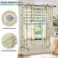 thumbnail image 5 of Vintage Print Blackout Curtains Thermal Insulation 63 inch Grommet for Bedroom Living Room Bathroom Kitchen Windows 2 Pack, 5 of 6