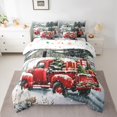 thumbnail image 2 of Homewish Merry Christmas Gifts 7-Piece Bedding Comforter Set,Vintage Red TruckKing Bedding Sets,Western Rustic Farmhouse Bed Sheets For Girls Kids,Super Cozy Room Decor Reversible, 2 of 8