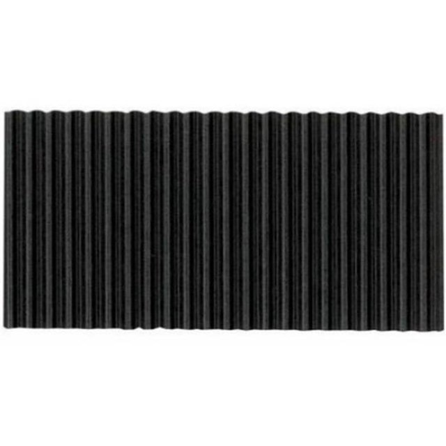 Corobuff Fade Resistant Solid Color Corrugated Paper Roll, 48 in. x 25 ft., Black