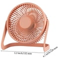 thumbnail image 2 of 5 inch USB Desk Fan,Topboutique Small Portable Fans,Electric Table Fan,Desktop Fans for Home Office,Compact Fan,Travel Fan for Camping Outdoor,Orange, 2 of 7