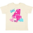 thumbnail image 3 of Inktastic Dinosaur Party-fourth Birthday Girls Toddler T-Shirt, 3 of 5