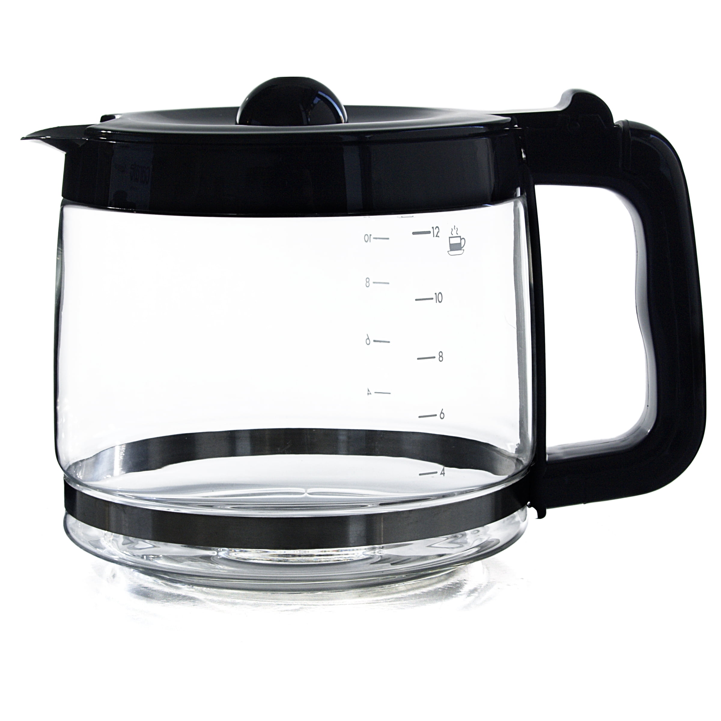 Capresso 4416.01 12 Cup Replacement Glass Carafe for 416 Black 