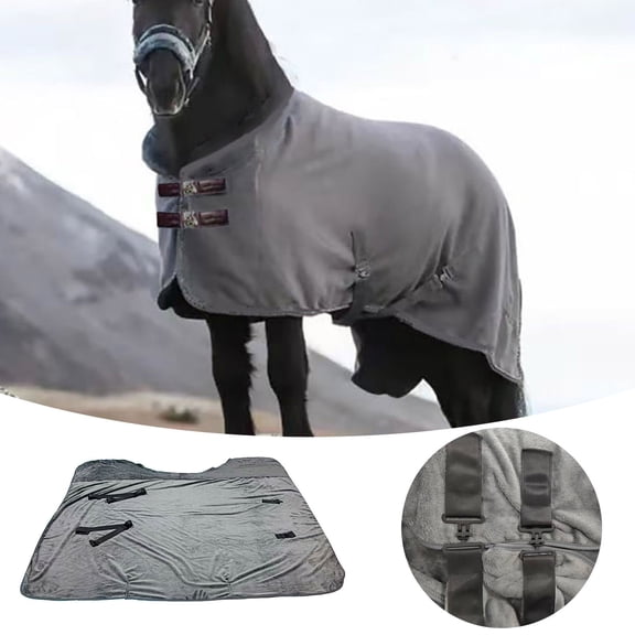 Winter Horse Rug Warmer Jacket Insulated Blanket For With Soft Imitation And Windproof Outer Layer