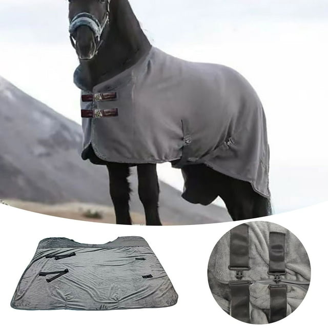 BotaniNest Winter Horse Rug Warmer Jacket Insulated Blanket For With Soft Imitation And Windproof Outer Layer