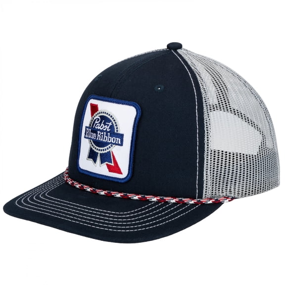 Pabst Blue Ribbon PBR Blue & White Adjustable Mesh Back Hat