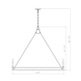 thumbnail image 2 of Z-Lite Dennison 12 Light Chandelier in Signature Brass color, Steel frame, 2 of 7