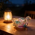 thumbnail image 4 of Crystal Swan Decorative Bowl, Festive Table Centerpiece for Candy and Fruit, Elegant Gift for Housewarming and Holiday Dining Table Decorations, 4 of 6