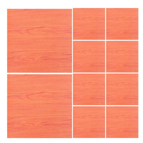 FESTFENDS 10Pcs Textured Faux Brick Peel and Stick Wallpaper Brown Self Adhesive for Home Decoration