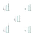 thumbnail image 3 of Jumpingount Earpick Set Carga LED Cuchara Earwax Curette Viaje Lavable Limpieza Pick Remover Picker con lupa Verde Type2 NO2, 3 of 6