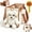 L-White, variant on Cute Small Dog Carrier Tote Bag with Bear Headhole,| 2 In 1 Multifunctional Pet Handbag, Large Capacity Pu Pet Out Shoulder Bag with An Exposed Head Bear for Walks