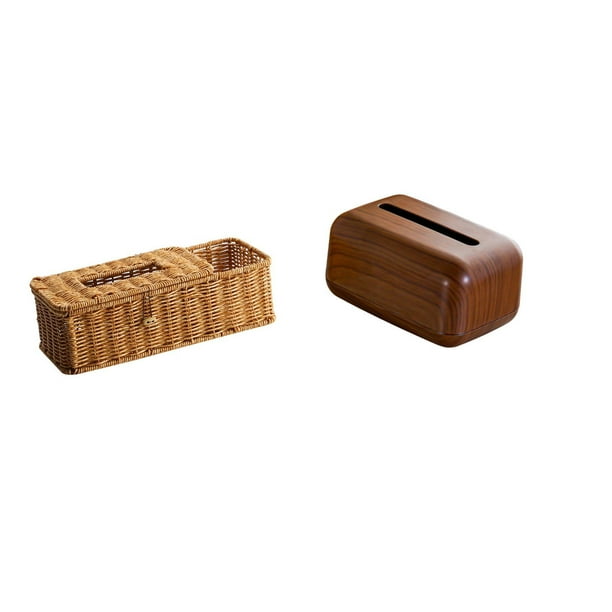 Organizador De Servilletas Multifuncional, Caja De Pañuelos, Estuche De Almacenamiento Para Cocina, Dormitorio, Coche, Accesorios, Control Remoto, Papel Higiénico, Escritorio, Rectangular,