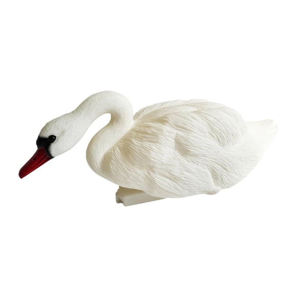 Estatua cisne para jardín, adorno simulación, regalos, decoración versátil para estanques, señuelo cisne para decoración estanques, césped
