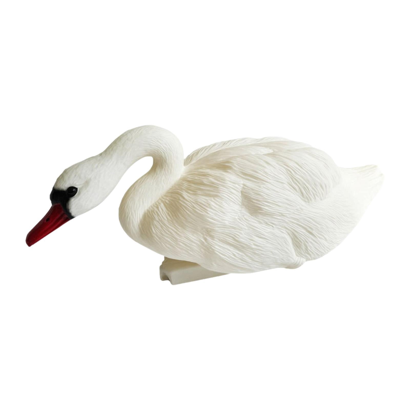 Optima Swan Figurine Ornament Floating Swan Decoy for Patio Accessories Garden Lake