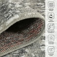 thumbnail image 4 of Luxee Designs Alpine Round Area Rug, Low Pile Stain Resistance Bordered Rugs for Living Room, Dining Room, Bedroom, Kitchen, Office - Dark Gray, 4 of 6