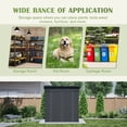 thumbnail image 4 of 6 x 4 ft Outdoor Storage Shed with Floor Base, Lockable Door,  Tool Shed with Air Vent for House Backyard Patio Lawn, Black, 4 of 12