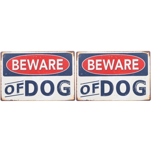 Warning Beware Dog Sign Dogs Signs Sign Garden Yard Board Caution Signs Dog Soliciting No Sticker Metal Decor