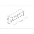 thumbnail image 4 of Manhattan Comfort Bowery 2 Shelves Wood TV Stand for TVs up to 50" in White, 4 of 9
