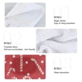 thumbnail image 4 of Haosy 2 Pack Kitchen Wash Cloths with Hanging Loops Absorbent Absorbent Quick Drying Hand Towels, Candy Cane and Dots, 4 of 7