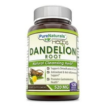 Pure Naturals Dandelion Root 520mg 120 Veggie Capsules Supplement