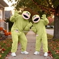 thumbnail image 4 of Big Mouth Monster Onesie, Silly Wearable Onesie, Funny Monster Jumpsuit with Comb, 10 Colors, 100-140, 4 of 5
