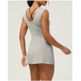 thumbnail image 2 of Top-kevin Womens Tank Tennis Golf Dress with Built-in Bra Shorts Cross Backless Twist Front Hem Athletic Dresses, 2 of 8