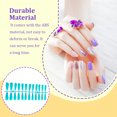 thumbnail image 3 of False Nail Tips Shiny Color Super Coffin Manicure Patch Nails Extension Tools Press Lady Detachable DIY Accessories Artificial Fingernails Lake Blue, 3 of 7