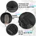 thumbnail image 6 of WINSKY Glueless Wigs for Black Women 26” Heat Friendly Synthetic Wig 150 Density Lace Front Wig Black Long Body Wave Wig, 6 of 7