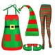 thumbnail image 3 of Conjunto de disfraz de Navidad Strade Fareast Limited delantal de Papá Noel Medias Sin Orejas, 3 of 8