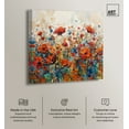 thumbnail image 3 of Beautiful Garden Bloom Impressionism Wall Art /Monet And Van Gogh Inspired Art Canvas Wall Art by Art Remedy, Gallery Wrapped, 24" x 24", 3 of 8