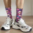 thumbnail image 6 of KLL Skull rose blue flower Print Cool Socks Men's Women's Crew Socks Funny Crazy Novelty Stockings, 6 of 6