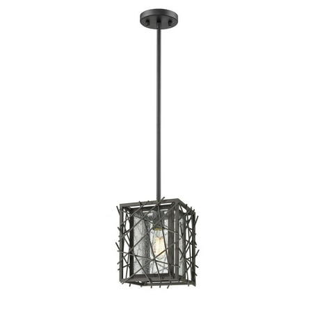 

1 Light Mini Pendant in Architectural Style 8 inches Wide By 10 inches High Bailey Street Home 372-Bel-2272660
