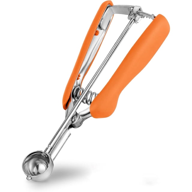 Small Cookie Scoop Set - Include TSP Cookie Dough Scoops Ice Cream Scoopers Stainless Steel Cookies Scoops for Baking Good Soft Grips Quick Trigger Release