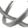 thumbnail image 4 of Benjara BM208639 Metal Table Top Sculpture with Orb Design, Silver - Set of 3, 4 of 5
