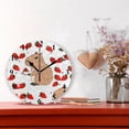 thumbnail image 2 of Capybara Strawberry Black 10 inch Wall Clocks Non Ticking Easy to Read Battery Decorative for Home Bathroom Kitchen Bedroom Living Room, 2 of 8