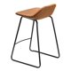 thumbnail image 3 of AVA Counterstools in Saddle Brown Faux Leather 25" High, 3 of 8