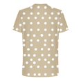 thumbnail image 5 of WAYUTE T Shirts for Men Short Sleeve Crewneck Polka Dot Pattern Loose Tee Top for Versatile Fashion Clothes Daily Wear Casual Summer Tshirts, 5 of 5