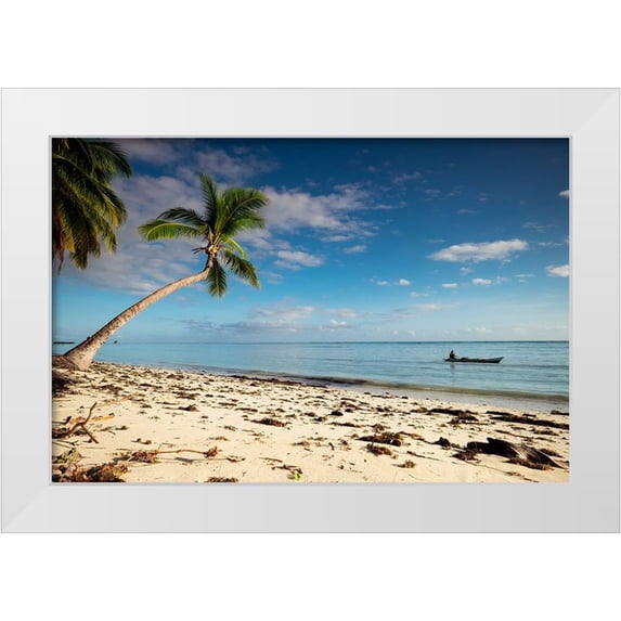 Zuardi, Andre 18x13 White Modern Wood Framed Museum Art Print Titled - A lone fisherman