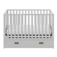 Little Seeds Haven 3in1 Convertible Storage Crib, Nursery, White