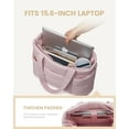thumbnail image 5 of Kwuty Tote Bag for Women, Large Puffer Work Tote Laptop Bag, Lightweight Travel Tote Bag with Zipper Gifts for Women, 5 of 7