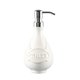 thumbnail image 1 of Dispensador de jabón de manos blanco, dispensador de jabón de cerámica de 450 ml for baño, dispensador de jabón de baño con bomba de plástico plateado, 1 of 7
