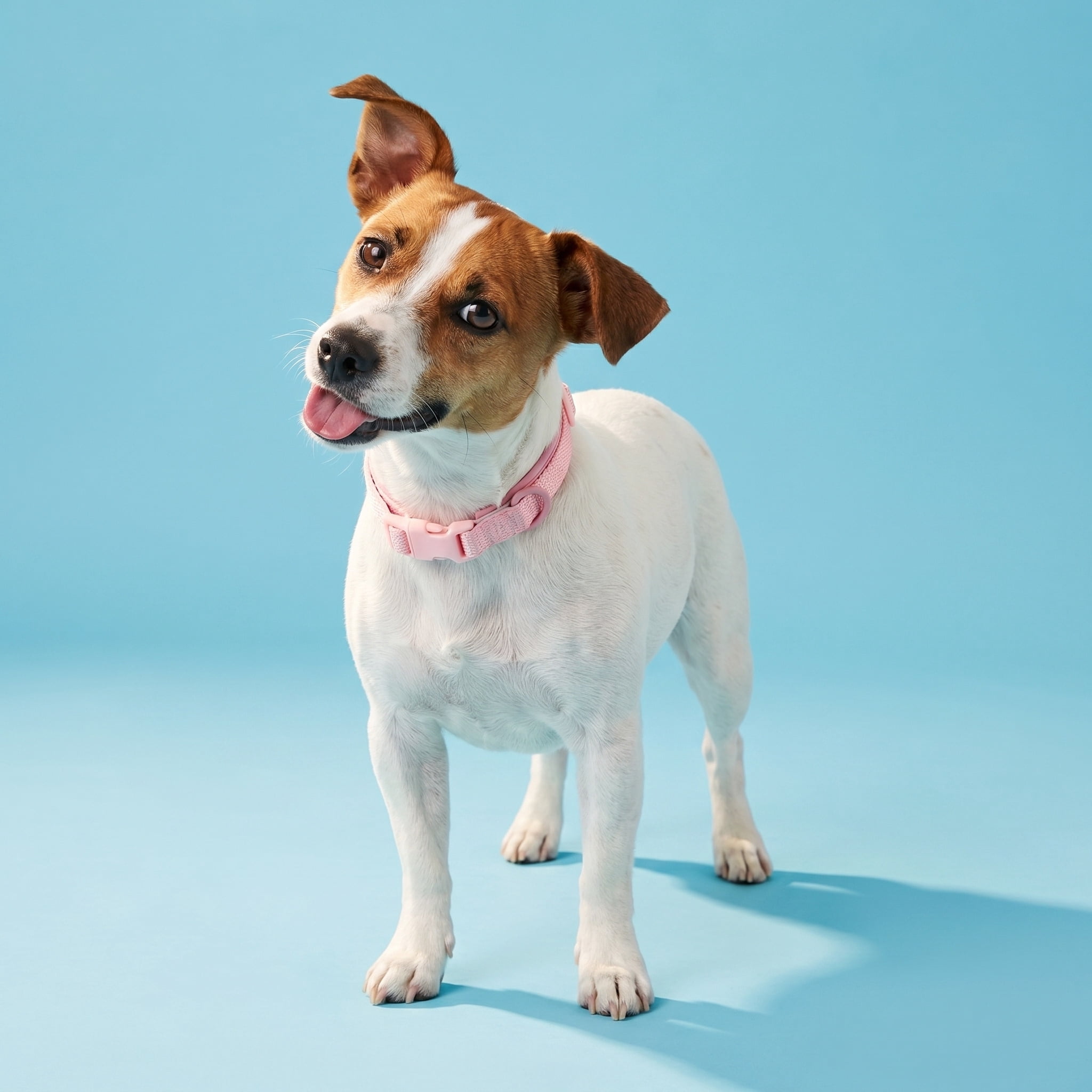 Vibrant Life Neoprene Cushioned Adjustable Dog Collar, Soft Pink, S