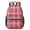 Red and White, variant on Green and Pink Checkered Pattern 17" School Backpacks for Teens,Waterproof Oxford Fabric,S-Shape Padded Straps for School,Travel,Hiking,Camping