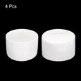 thumbnail image 2 of Unique Bargains 4pcs 75mm Round White Vinyl End Cap Screw Thread Protectors Rubber Cover Caps, 2 of 4