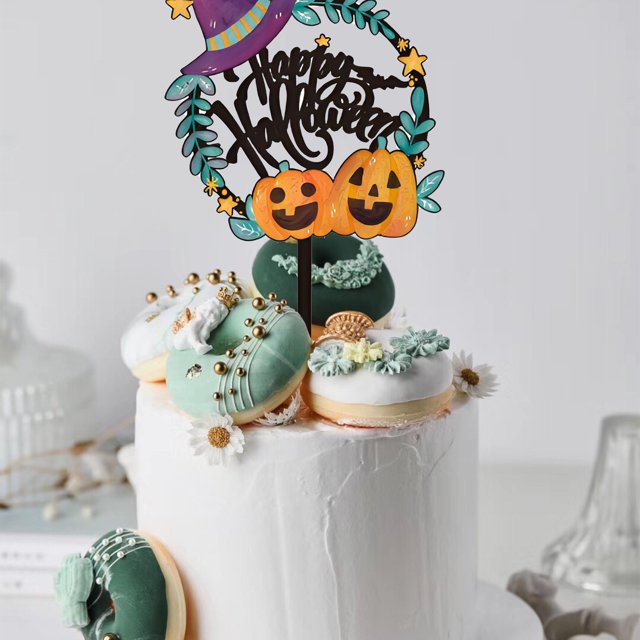 TIMIFIS Insert de Gâteau Halloween Fête Fête Gâteau Dessert Décoration Insert Décoration Maison