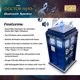 thumbnail image 2 of FAMETEK Doctor Who Bad Wolf Tardis Altavoz Bluetooth inalámbrico reproduce música, se ilumina, efectos de sonido precisos | Regalos para hombres o mujeres - Los mejores regalos de cumpleaños coleccion, 2 of 5