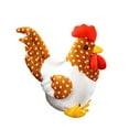 thumbnail image 4 of JWQFBC Chicken Plush Decor Comfortable Party Favors Realistic Adorable Ornament Chicken Polka Dots, 4 of 9