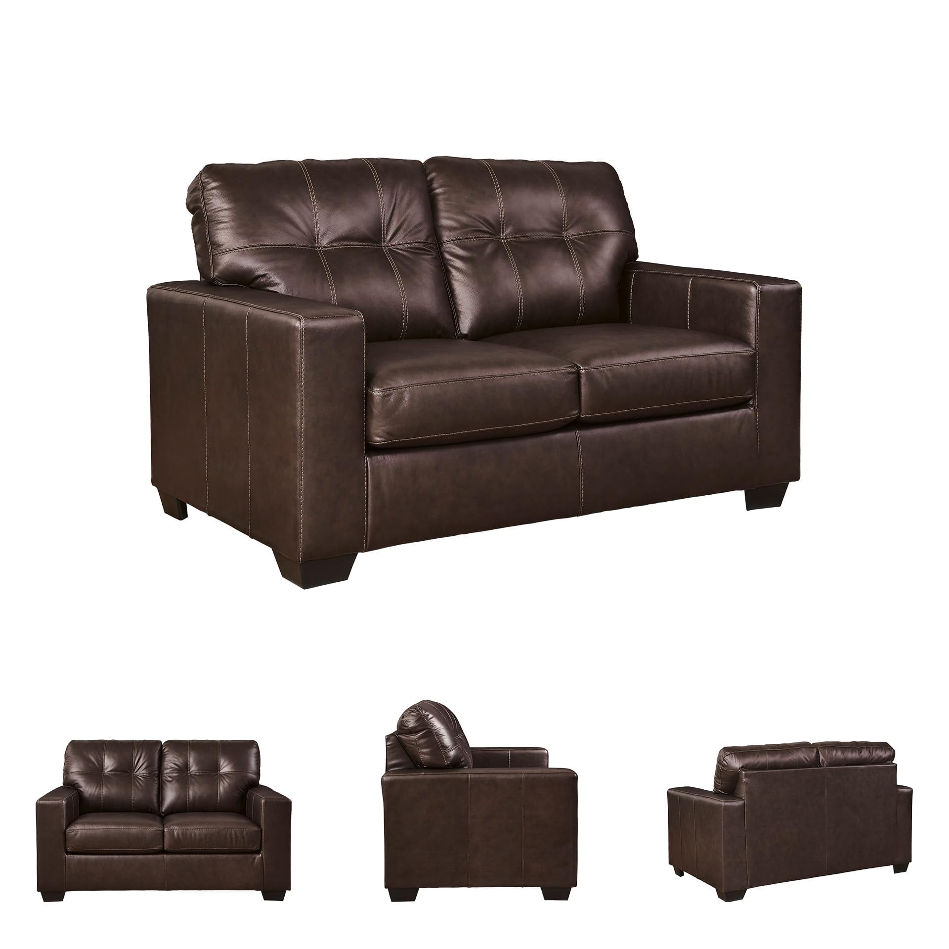 Signature Design by Ashley Furniture Santorine Dark Brown Loveseat