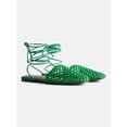 thumbnail image 3 of Free Assembly Women's Woven Wrap Slide Flats, 3 of 6